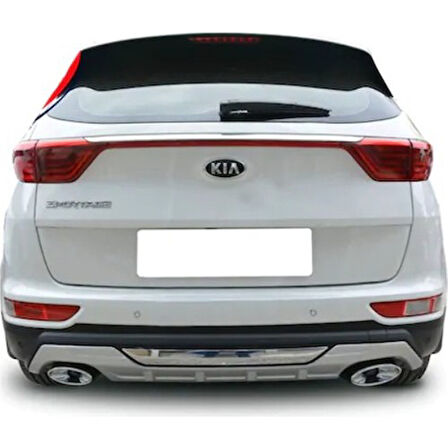 Leonpart Kia Sportage Ön ve Arka Koruma Difüzör 2016 -2019 Çift Çıkış Egzoz
