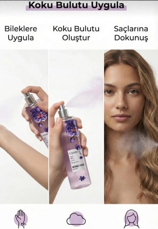 Midnight Wishes Body Mist 250 ml - Çarkıfelek Meyvesi, Mor Şakayık ve Vanilya Notalı Vücut Spreyi (Özel Seri)