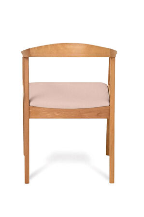 Helsinki Krem C Model Bohem Natural Ahşap Sandalye