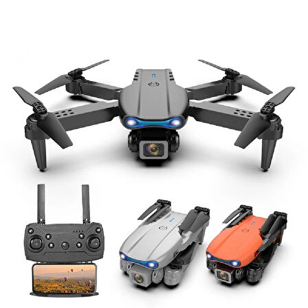 E99 4K FPV Mini Drone | Katlanabilir Geniş Açı Kameralı, Akıllı Takip Özellikli RC Drone | Taşıma Çantalı Quadrocopter