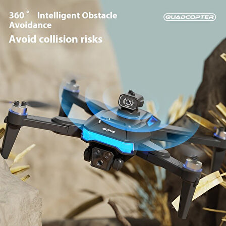 Çeşithane J18 Mini Drone –HD Çift Kameralı, Fırçasız Motorlu, Engel Kaçınma Sensörlü, APP Kontrollü Taşınabilir