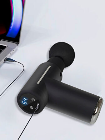 Çeşithane Sıcak & Soğuk Titreşimli Masaj Aleti – LCD Ekranlı, 6 Başlıklı, 6 Kademeli Güç Ayarı, 3200R/DK, Type-C Şarjlı Derin Masaj Cihazı