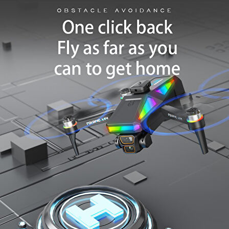 Çeşithane S5 4K Drone – 4.3” Ekranlı Uzaktan Kumanda, Çift Kameralı, Katlanabilir Fırçasız Motorlu, Engel Kaçınma Sensörlü Profesyonel Quadcopter