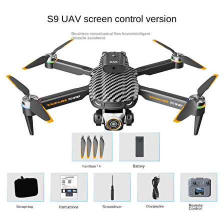 Çeşithane 9 Pro 4K Kamera Drone – Uzaktan Kumandalı Mini Quadcopter, Çocuklar İçin Uygun, Katlanabilir RC Drone, Hafif & Taşınabilir Tasarım