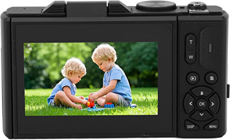 Çeşithane 75MP HD Retro Dijital Kamera – 18X Dijital Zoom, 3” Ekran, Autofocus, Gülümseme Algılama, Hafif & Taşınabilir Seyahat Fotoğraf Makinesi