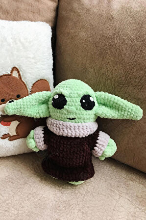 Starwars Baby Yoda Örgü Bebek Oyuncak