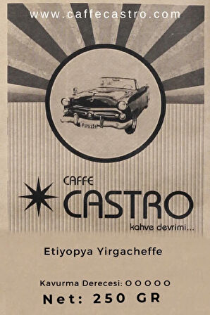 Etiyopya Yirgacheffe Çekirdek  Kahve 250 Gr.