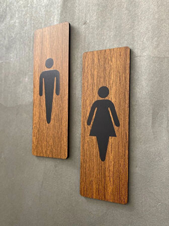 Ceviz Mdf Serisi Wc Set Yönlendirme Levhası