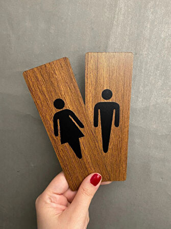 Ceviz Mdf Serisi Wc Set Yönlendirme Levhası