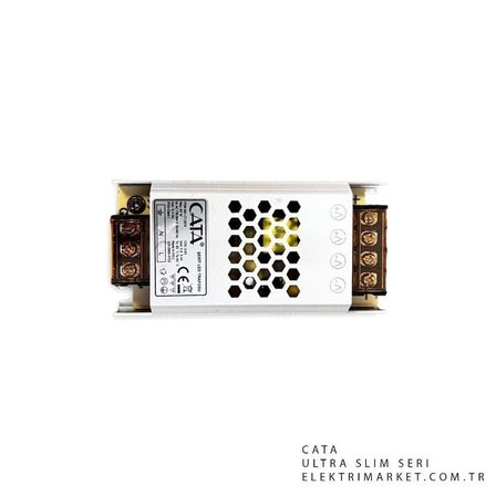 Cata 5 Amper Şerit 12v Led Trafosu (60W) (SÜPER SLİM FANSIZ) CT-2674
