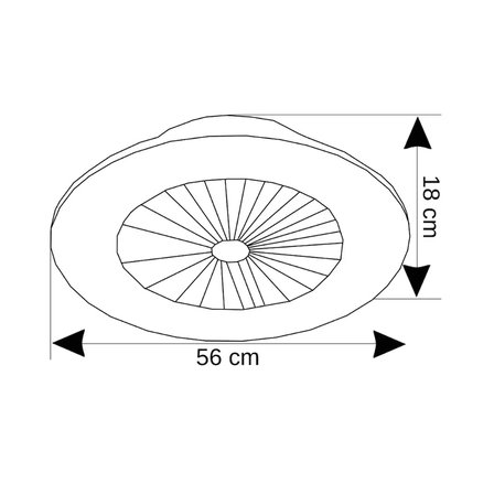 Cata Yıldız 56cm (23inç) Led Tavan Vantilatör Ct-3011
