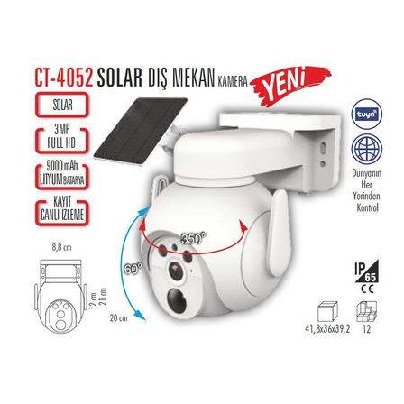 Cata Solar Dış Mekan Kamera CT-4052