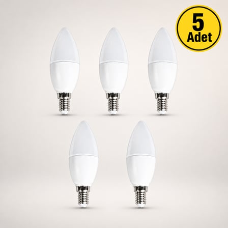Cata 7W Ledli Buji Ampul E14 Duylu 3200K Gün Işığı CT-4079 5 Adet
