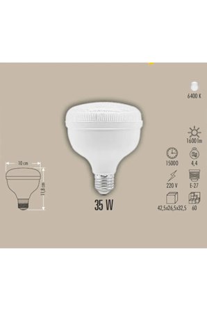 CATA CT 4125 Kristal 25W Torch Led Ampul 6400K Beyaz Işık