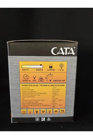 CT-4125 25W KRİSTAL TORCH LED AMPUL BEYAZ IŞIK