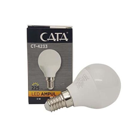 Cata 3W Ledli Ampul (E-14) Beyaz Işık E-14 Duy