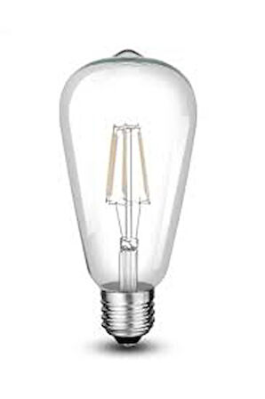 Cata CT-4353 - 8W 6500K Beyaz Işık | LED Filament Rustik Ampul - E27