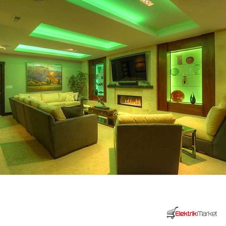 Cata 10 Çipli Şerit Led İç Mekan 12v YEŞİL- CT-4483