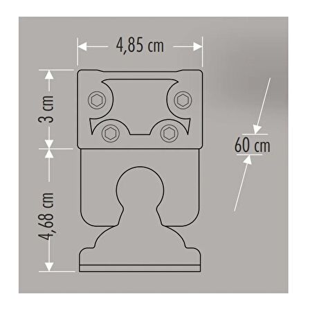 Cata CT-4696 60cm 24W Amber  Wallwasher