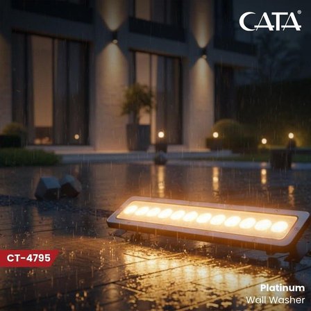 Cata Gün Işığı 15W Platinium Wall Washer CT-4795G