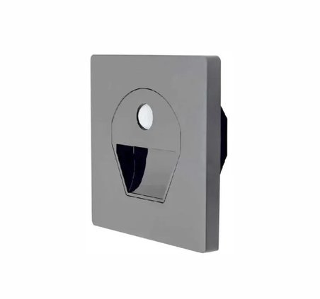Cata 1W 6400K Beyaz Işık Sensörlü Led Koridor Armatürü Füme Kasa CT-5170FB