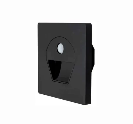 Cata 1W 6400K Beyaz Işık Sensörlü Led Koridor Armatürü Siyah Kasa CT-5170SB