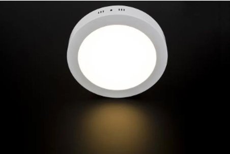 Cata 25W Damla Yuvarlak Sıva Üstü Led Panel Armatür CT-5271 - Beyaz Işık Alüminyum Kasa