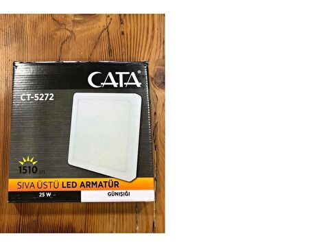 Cata Ct-5272 25w Sıva Üstü Kare Led Armatür CT-5272 KARE GÜNIŞIĞI