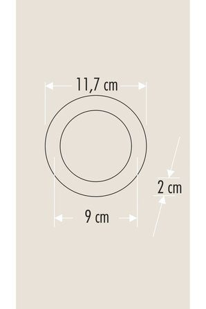 CT-5650 Zümrüt Backlight Panel 10W Beyaz