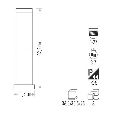 Cata E27 Bahçe Armatürü Roma CT-7012(AMPUL HARİÇTİR).