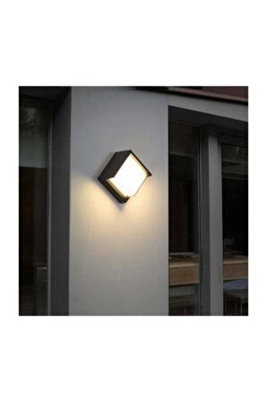 Asyagrup Cata ( Dominik ) 7w Kare Modern Led Aplik / Siyah Kasa - Günışığı