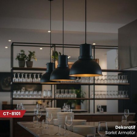 Cata Dekoratif Sarkıt Armatür 27 cm Çapında CT-8101