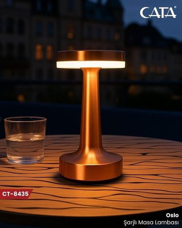 Cata Oslo Şarjlı Dim Edilebilir  Masa Lambası CT-8435