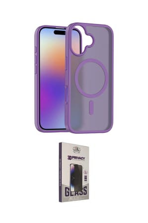 Apple Uyumlu iPhone  Kılıf Siluet Minimal Prime İkili Koruma Seti
