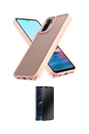 Xiaomi Uyumlu Redmi Note  Pro Kılıf Atlas Form İkili Koruma Seti