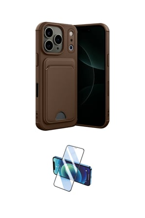 Apple Uyumlu iPhone  Pro Max Kılıf Vadi Çizgi Prime İkili Koruma Seti