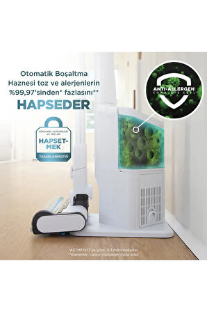 Clean & Empty Auto-Empty Sistemli Şarjlı Dikey Süpürge 1,3 L - BU3521EU - Shark Ninja