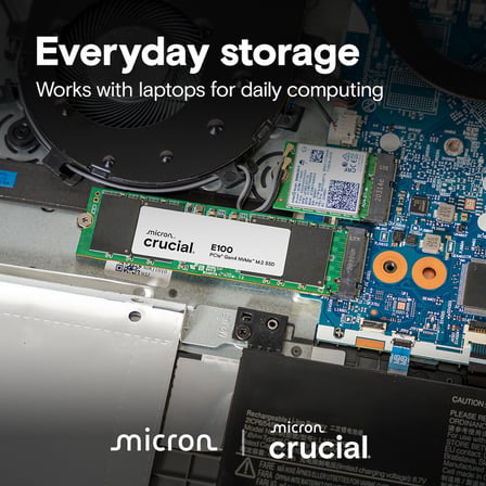 CRUCIAL 2TB E100 CT2000E100SSD8 5000-4500MB/s M2 NVME GEN4 Disk