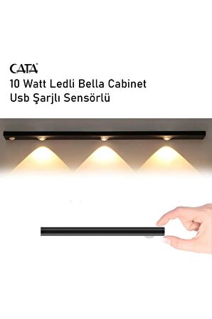 CT-2464 SENSÖRLÜ ŞARJLI DOLAP LAMBASI 40 CM 3200K-4000K-6400K