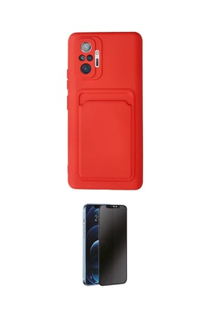 Xiaomi Uyumlu Redmi Note  Pro Kılıf Vadi Çizgi Prime İkili Koruma Seti