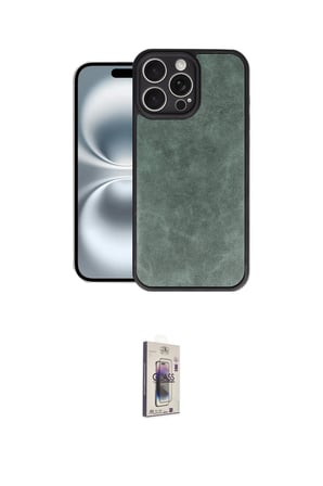 Apple Uyumlu iPhone  Pro Max Kılıf Kıvılcım Işık Serisi İkili Koruma Seti