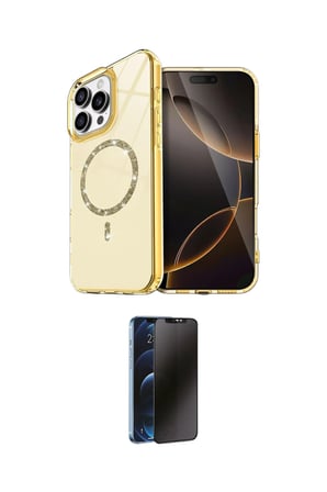 Apple Uyumlu iPhone  Pro Max Kılıf Kıvılcım Form Prime İkili Koruma Seti