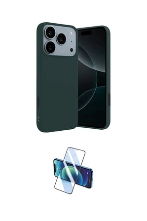 Apple Uyumlu iPhone  Pro Max Kılıf Kozmos Yansıma Özel Seri İkili Koruma Seti