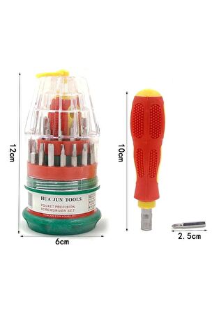 CoolToolls 31 Parça Mini Tornavida Seti Yaumurta Tornavida