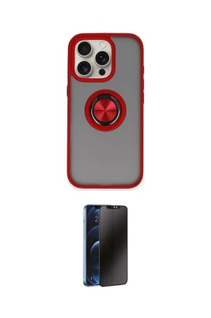 Apple Uyumlu iPhone  Pro Max Kılıf Yörünge Çizgi İkili Koruma Seti