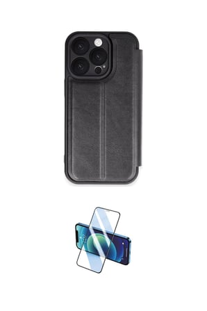 Apple Uyumlu iPhone  Pro Max Kılıf Zirve Yansıma Serisi İkili Koruma Seti