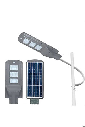 Ct-4692 60 W Solar Güneş Enerjili Bahçe Sokak Aydınlatma Lambası