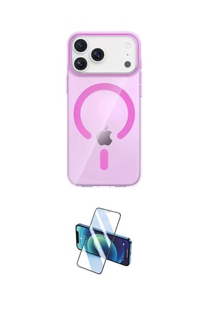 Apple Uyumlu iPhone  Pro Max Kılıf Pusula Form Özel Seri İkili Koruma Seti