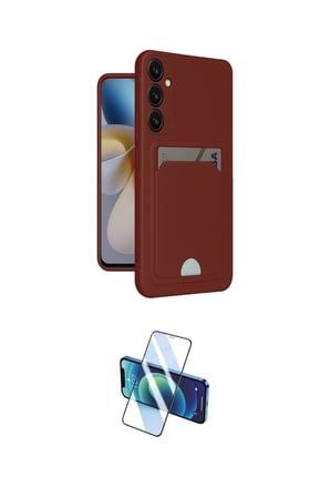 Samsung Uyumlu Galaxy A Kılıf Vadi Çizgi Prime İkili Koruma Seti