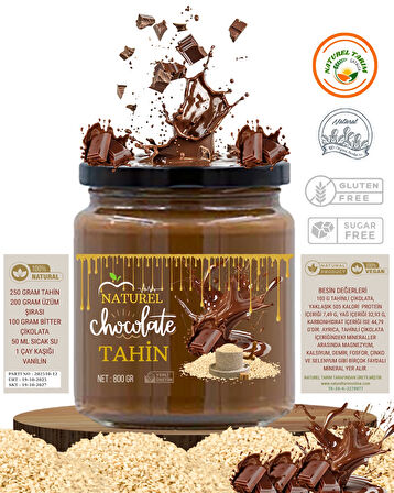 NATUREL ÇİKOLATALI ÇİĞ SUSAM TAHİNİ